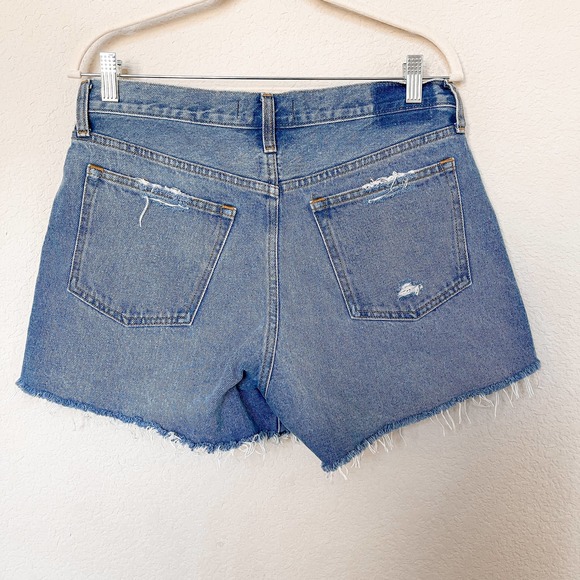Abercrombie & Fitch Boyfriend Mid Rise Distressed Denim Shorts Size 29/8 - Picture 7 of 10
